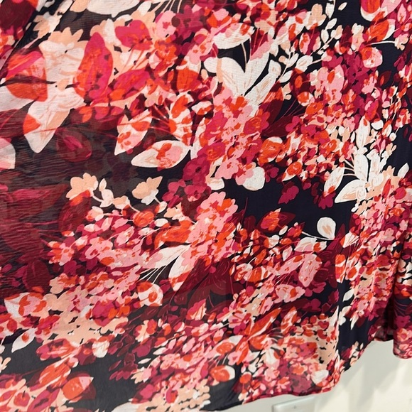 R&M Richards 7316 High Low Short Sleeve Print Dress - Picture 9 of 11